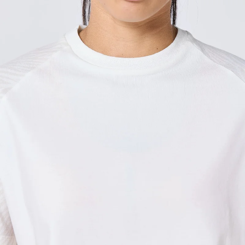 Core Oversized Tee - Pearl White