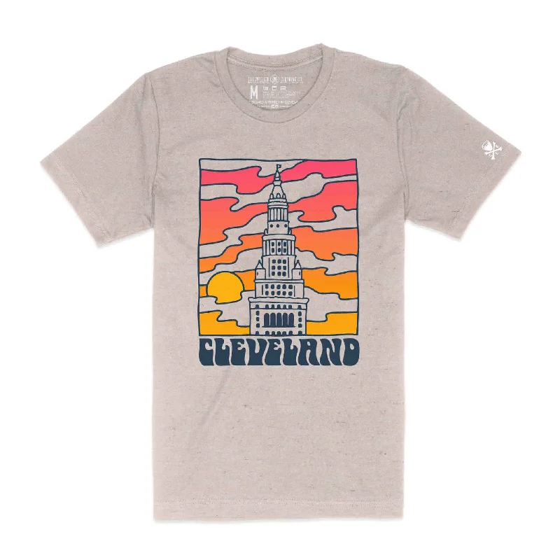 Groovy Terminal Tower - Unisex Crew T-Shirt